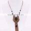 Unique chain Jewelry gold antique Tassels Necklace Fancy Big Heart Pendant Necklace GJ-094