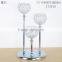 27/37/47cm High Luxury Silver Crystal ball Chroming Metal Base Crystal Candle Holder