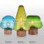 2015 Hot Sale Popular Classic Simple green glass study table wooden desk lamp With Edison Bulb Wooden Base edison lamp                        
                                                Quality Choice