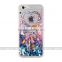 for samsung galaxy j7 j2 S7 bling wallet android lumia crystal liquid phone cover case for iphone 7