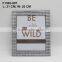 wholesales glass photo frame in many colors acrylic edge