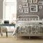 Antique White Graceful Lines Victorian Iron Metal Bed Queen Size