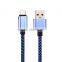 Aluminium Alloy round wire USB Data Cable for Android Cellphone