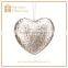 Gold & Silver Heart Personalized Blank Christmas Ornaments