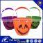 High Quality Halloween Plastic Lighted Pumpkin Bucket