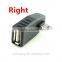 Up Down Right Left Angle 90 Degree USB A Female to Mini B 5Pin Male Adapter Converter Plug