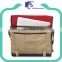 High duty twill canvas messenger bags for laptop