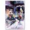 ROYI ART Hand Painted Streetscape Oil Painting on Canvas