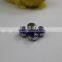 8mm Cobalt color Flat Back Hand sewing Glass Rhinestone with Claws