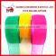 2015 wholesale Colorful Sheer Organza Ribbon/High Quality Colorful Organza Ribbon/Rainbow Sheer Ribbon
