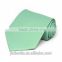 2016 hot selling solid green colored plain blank silk tie for men