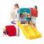 Kids outdoor playground child plastic playyard slides