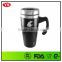 450ml coated starbucks tumbler stainless steel double wall with handle
