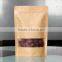 Custom printed brown kraft food packaging paper bags with window