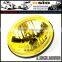 5' Round YELLOW LENS head light , 12V / 24V Halogen Sealed Beam , SEMI SEALED BEAM, install HID ,H4