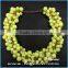 New product round beads green gemstone necklace wholesale