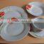 Elegance fine porcelain Ceramic Type round dinner sets with flower tableware dinnersets porcelain crockery items dinnerware sets
