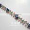 colourful rose fabric lace trim
