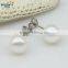 Cute Style 8.5-9mm Round Wedding Freshwater Girl With Pearl Earring Jewel