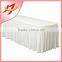 Hot sale polyester wedding ruffled banquet table skirt