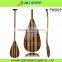 Chinese wood waveski outrigger canoe paddle with bent shaft