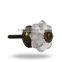Glass small melon knob (clear)