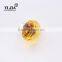 amber color zinc alloy glass bedroom cabinets knobs for dressers