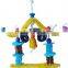 Hot Sale hanging wooden bird toys with bells