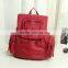 2015 Great technology precise design PU Backpack with water-washed leather for teen girls