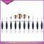 Professional Rose Gold Handle Oval Toothbrush Makeup Brushes Set