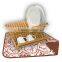 Kawachi Reversible Printed Dish Drying Mat -38x50 cm- Brown