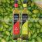 Various atrovirens square and round olive oil glass bottles