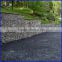 Beautiful gabion retaining stone fence for bridge protection