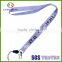 Custom pretty good quality satin ribbon lanyards no minimum order