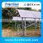 High efficiency ground solar panel mounting racking system