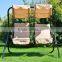 vivinature Outdoor Garden Patio Covered Swing with Frame, Sand