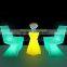 Decorative waterproof led bar stools/KTV party stools/Light Up led Bar Stool& led stools like table
