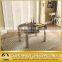 black extendable glass dining table 918#