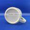 16 oz glazed red color ceramic sublimation coffee mug