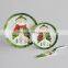 10.5" Ceramic Dinner Plate With Shovel, Porcelain With Decal