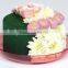 customized round handmade high quality cardboard flower boxes for storage of round floral foam