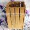 Wooden trash bin