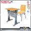 Durable cheap price school furniture student single desk and chair set