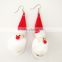 Lovely snow white toy handmade china wholesale flashing led pedant earrings