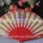 Assorted colors Spanish hand fabric fan