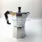 silver plated italian 4 cup moka coffee maker espresso machine