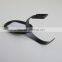 Black Color Plastic 9.3*5.5cm Travel Accessories Round-shape Travel Luggage Identifier with Name Card