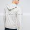 Hot Sale Custom With Drawstring Hood Pouch Pocket Ivory Men's 96% Cotton 4% Elastane Casual Slim Fit Pullover Hoodies