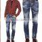 Biker Jeans Fashion Denim Trousers(LOTK079)