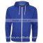 Mens Boys Plain American Fleece Zip Up Hoodie Sweatshirt